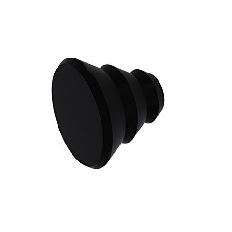 Allied Brass H-1 Designer Cabinet Knob, Matte Black