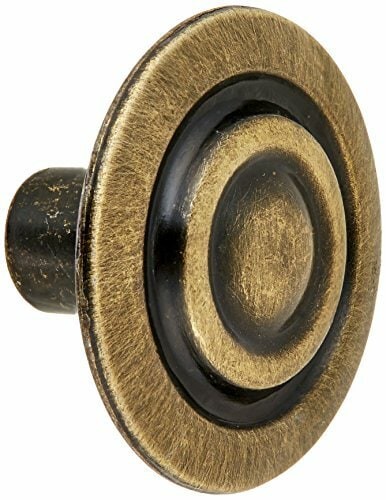 Ultra Hardware 41658 Ultra Hardware 1-1/8&quot; Antique Brass Traditions High Density Zinc Knob