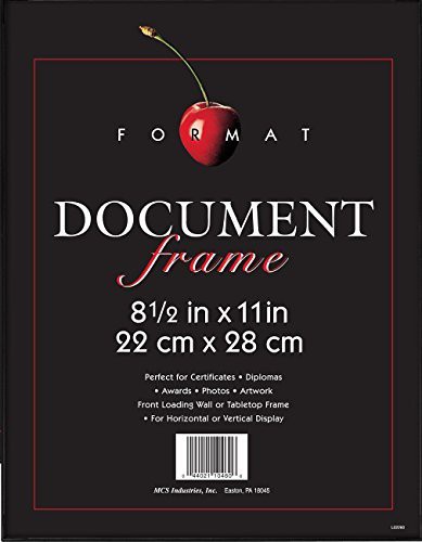 Mcs 8.5X11 Inch Format Frame, Black (40957)