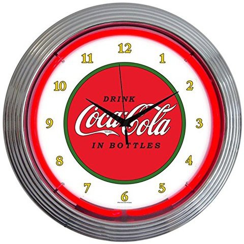 Neonetics Drinks Coca Cola 1910 Classic Neon Wall Clock, 15-Inch