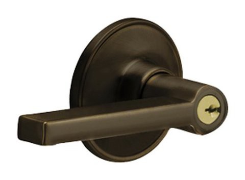 Dexter By Schlage J54Sol716 Solstice Keyed Entry Lever, Aged Bronze