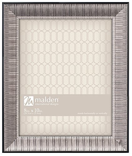 Malden International Designs Classic Mouldings Sinclair Ridge Picture Frame, 8X10, Silver