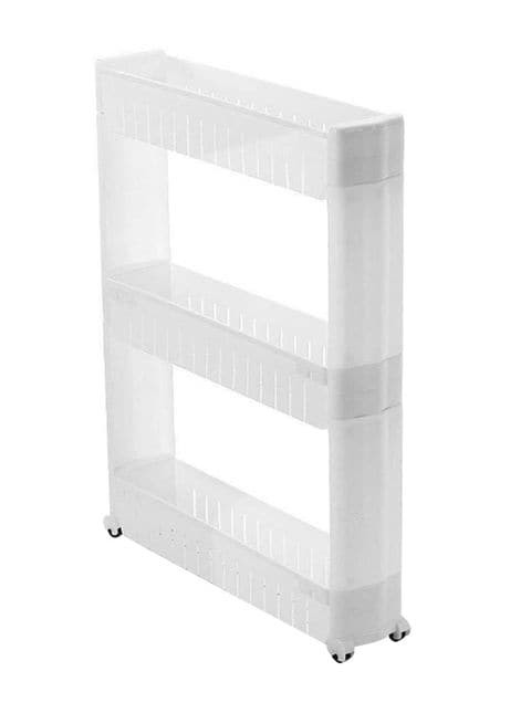 Generic 3 Tier Slim Storage Rack White 55 X 72Cm