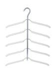 Cytheria Multilayer Fish Bone Shape Stainless Steel Clothing Storage Hanger White