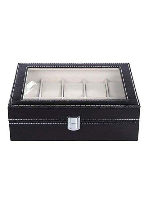 Leshp 10-Slot Pu Leather Watch Organizer Ce182