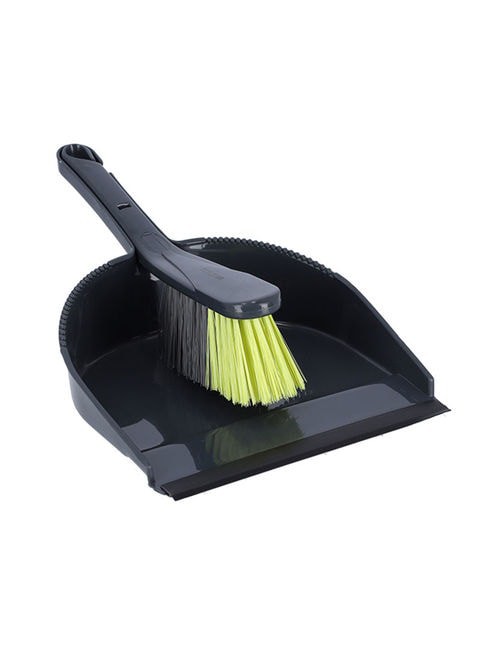 ROYALFORD Dust Pan &amp; Brush Black 10cm