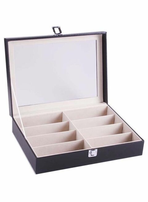 8-Slot Handmade Acrylic Plate Glass Window Leather Sunglass Storage Box 132.68123740.18