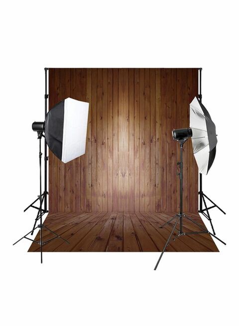 Andoer Classic Fashion Wooden Floor Studio Background Brown