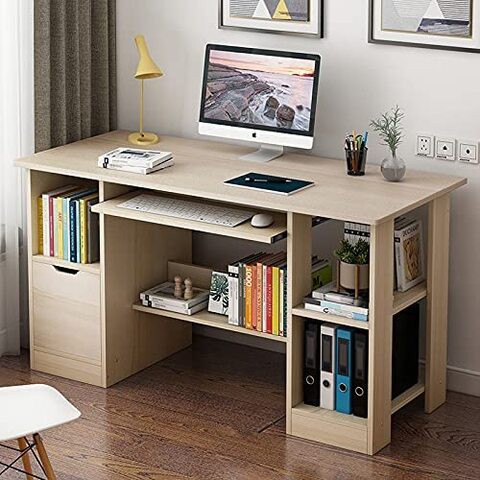 Jjone Computer Desk With Drawers (A04W)