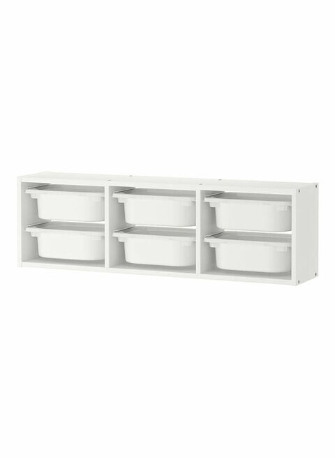 Wall Storage White 99x21x30centimeter