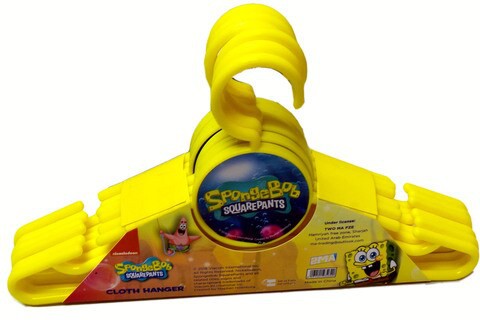 Nickelodeon Cloth Hanger Round 18Pcs Sponge Bob