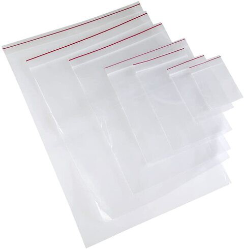 Lavish Reclosable Clear And Natural Large Plastic Zipper 100 Pcs Bags Clear Plastic Bags 27 X 30 cm