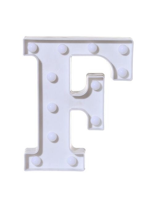 Generic Alphabet LED Letter Lights Light Up Plastic Letters Standing Hanging A White 22X18X4.5centimeter