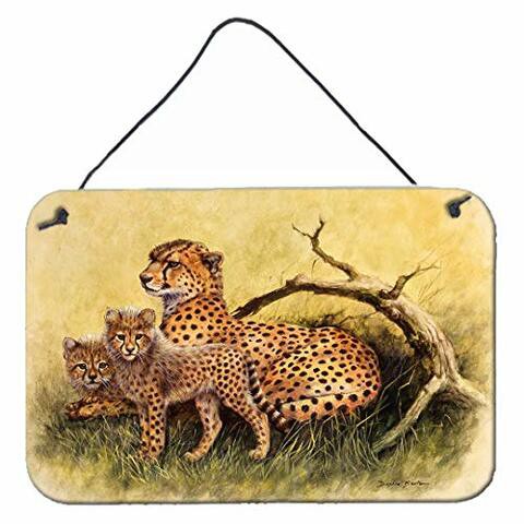 Caroline&#39;s Treasures Bdba0113Ds812 Cheetahs By Daphne Baxter Wall Or Door Hanging Prints, 8X12, Multicolor