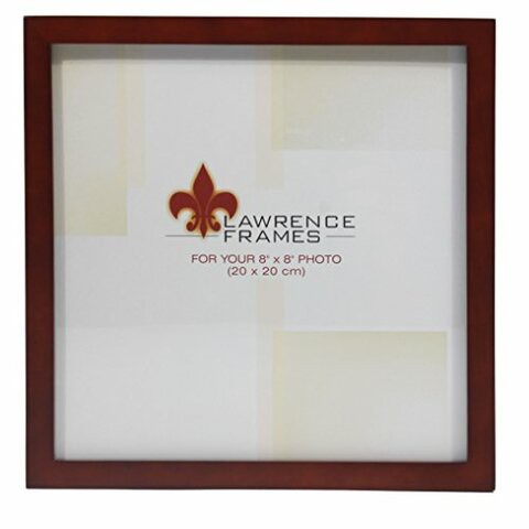 Lawrence Frames 755688 Walnut Wood Picture Frame, 8 By 8-Inch