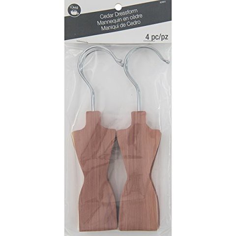 Dritz Clothing Care 8266 Cedar Dressform Hangers - 4-Count