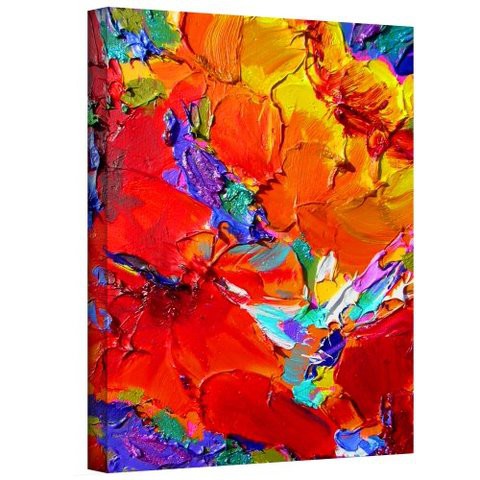 ArtWall Art Wall Charlits Floral Gallery Wrapped Canvas Art By Susi Franco, 18 By 14-Inch