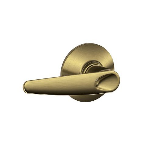 Schlage F10Jaz609 Jazz Passage Lever, Antique Brass