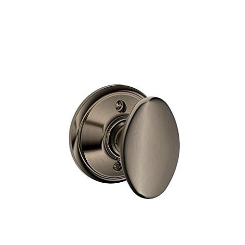 SCHLAGE Siena Knob Non-Turning Lock, Antique Pewter (F170 Sie 620)