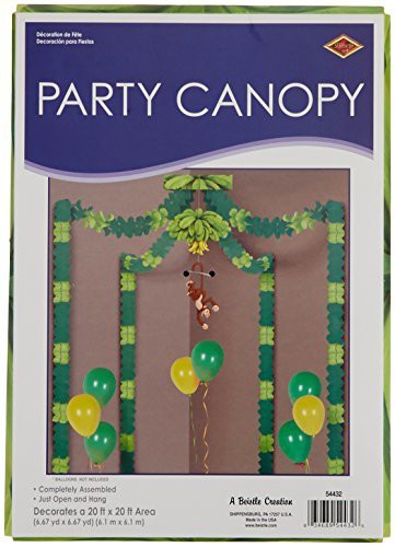 Beistle Jungle Monkey Canopy (Includes Four 12 Ft. Garlands)