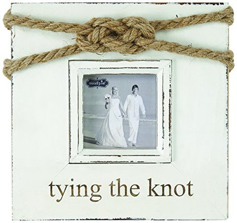 Mud Pie Tying The Knot Frame, Gold