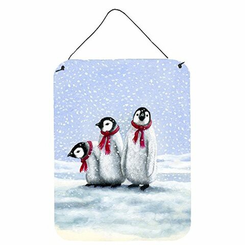 Caroline&#39;s Treasures Bdba0419Ds1216 Penguins By Daphne Baxter Wall Or Door Hanging Prints, 12X16, Multicolor