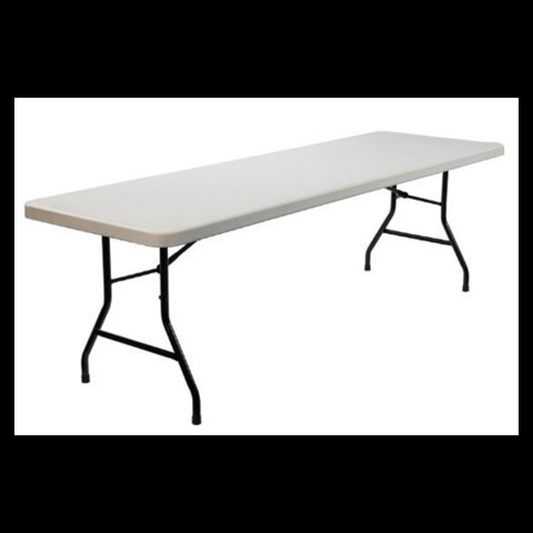 Generic Folding Plastic Portable Table-White ( 1.8 Meter )