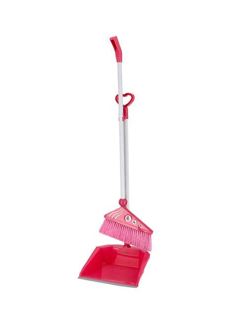 ROYALFORD Broom With Dustpan Pink 79cm