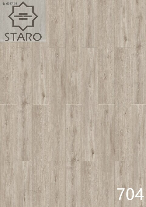 Staro SPC Multi-Layer Flooring, Waterproof, Wear-Resistant And Silent, Stain Resistance, Anti Cigarette, Model 704, Sell Per Carton, 2.6352 Sqm/Ctn