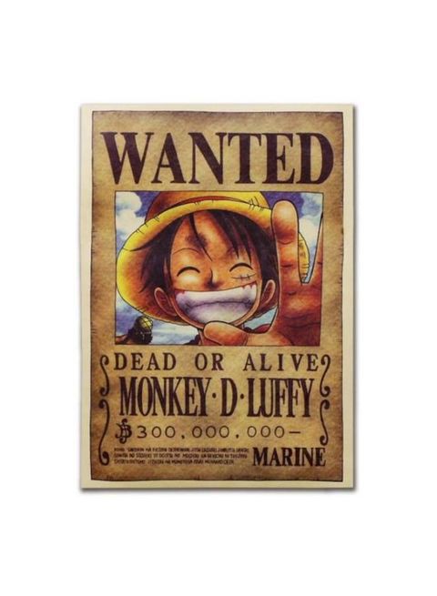 Generic Anime One Piece Pirates Wanted Posters Wall Sticker