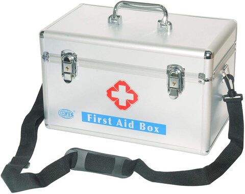 Generic Fis First Aid Box Aluminium, 355 X 200 X 220 mm, Fsotw-B162