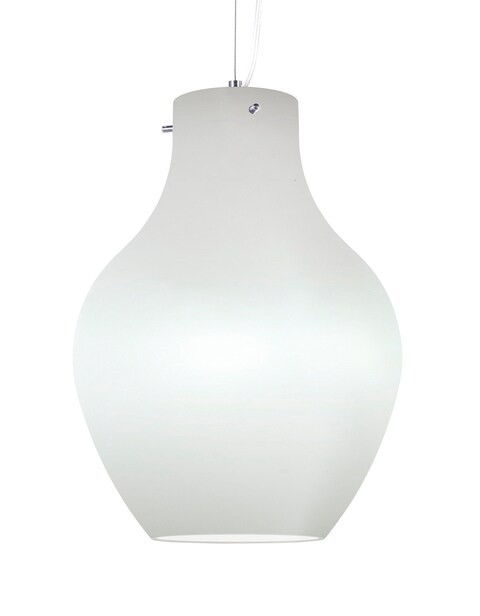 myfancylight Anfora 28Cm Pendant Polished Chrome / Opal White, 1 X E27