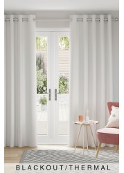 Soft Velour Curtains Eyelet Blackout/Thermal