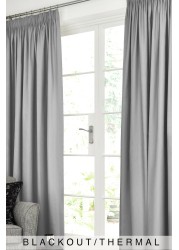 Cotton Curtains Pencil Pleat Blackout/Thermal