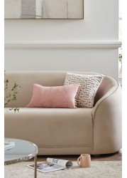 Soft Velour Pom Edge Cushion