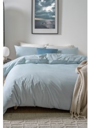 Cotton Rich Duvet Cover and Pillowcase Set Plain Percale