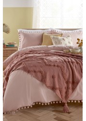 Pom Pom Duvet Cover And Pillowcase Set