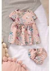 Lipsy Baby Puff Sleeve Dress With Matching Knicker