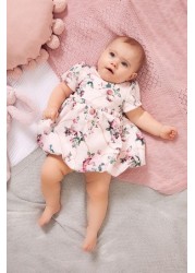 Lipsy Baby Puff Sleeve Dress With Matching Knicker