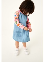 Rainbow Raglan Denim Dress (3mths-7yrs)