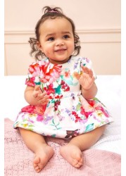 Lipsy Baby Puff Sleeve Dress With Matching Knicker