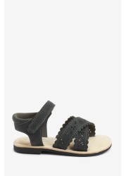 Scallop Sandals Wide Fit (G)