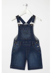 Fat Face Blue Denim Dungaree Blue Shorts