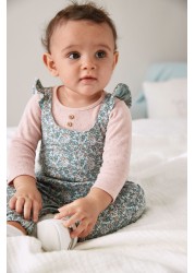 Ditsy Baby Dungarees (0mths-3yrs)