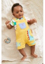 Baby Jersey Dungarees And Bodysuit Set (0mths-2yrs)