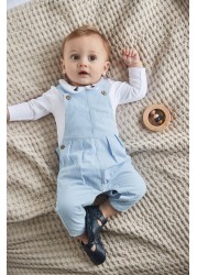 Baby Smart Cord Dungarees And Jersey Bodysuit Set (0mths-3yrs)