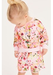 Baker by Ted Baker Floral Sweatshirt and Shorts Set