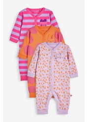 Baby 3 Pack Footless Sleepsuits (0mths-3yrs)