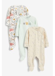 3 Pack Baby Sleepsuits (0mths-2yrs)