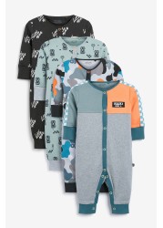 4 Pack Sleepsuits (0-3yrs)